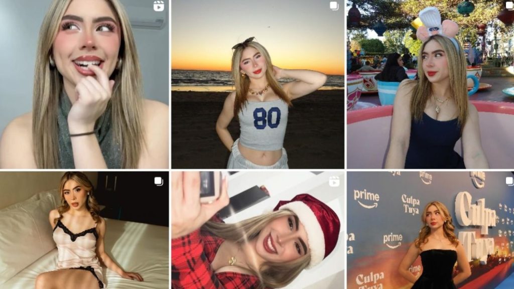 Fotografías de la creadora de contenido mexicana.