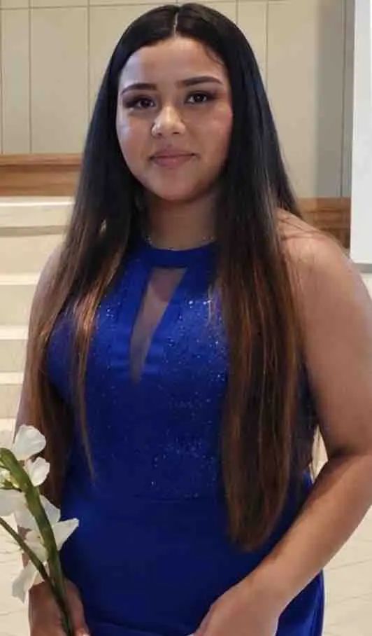 Foto de Dulce Ponce, menor hondureña que muere en accidente en EEUU