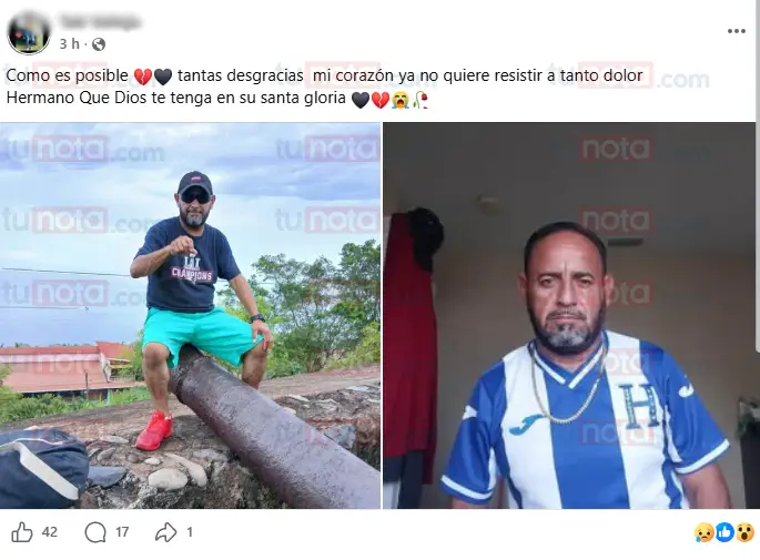mensaje para uno de los comerciantes asesinados en Olancho
