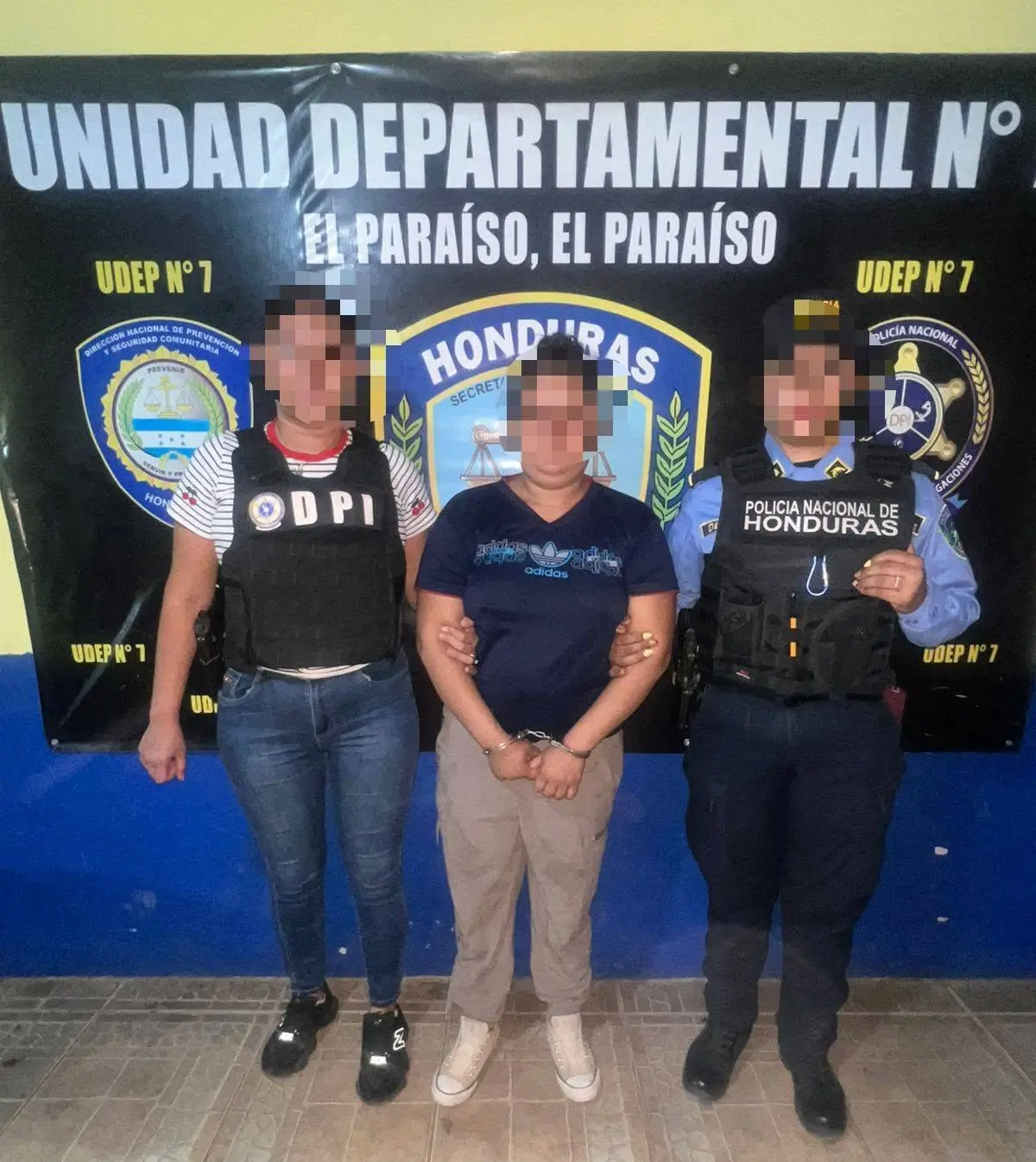 Joven detenida en Teupasenti