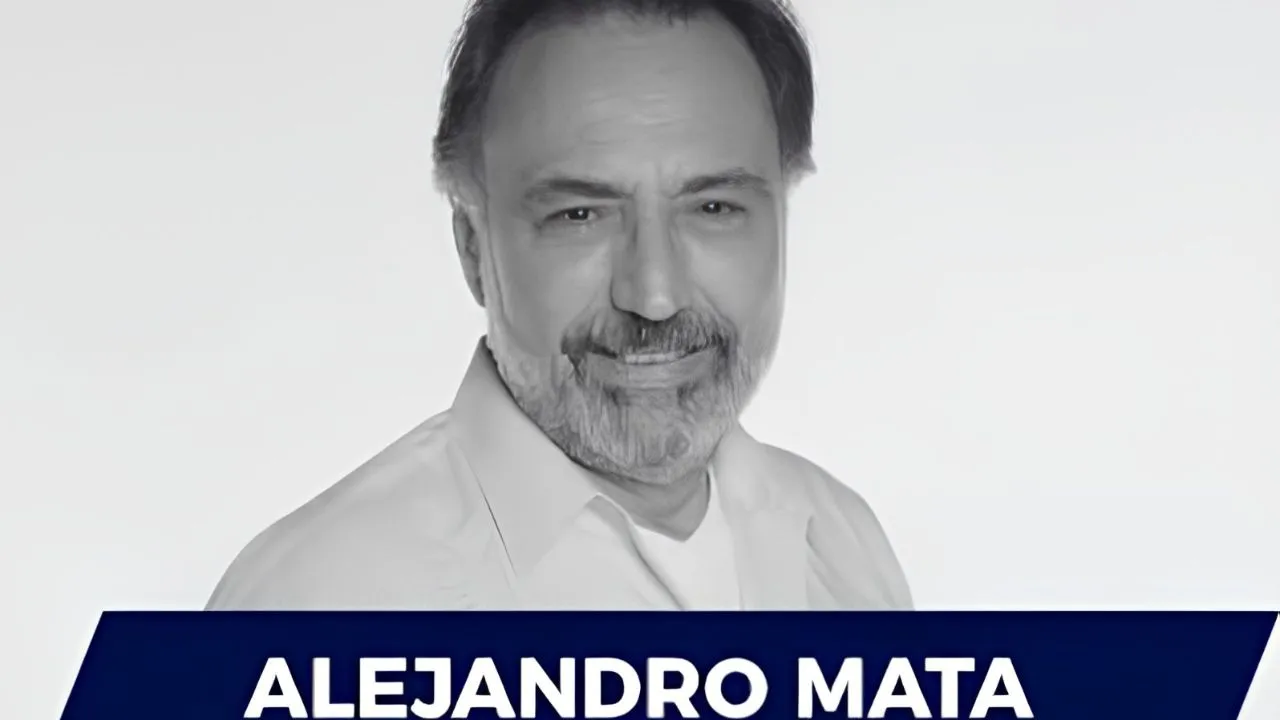 Imagen de duelo por la muerte de Alejandro Mata.