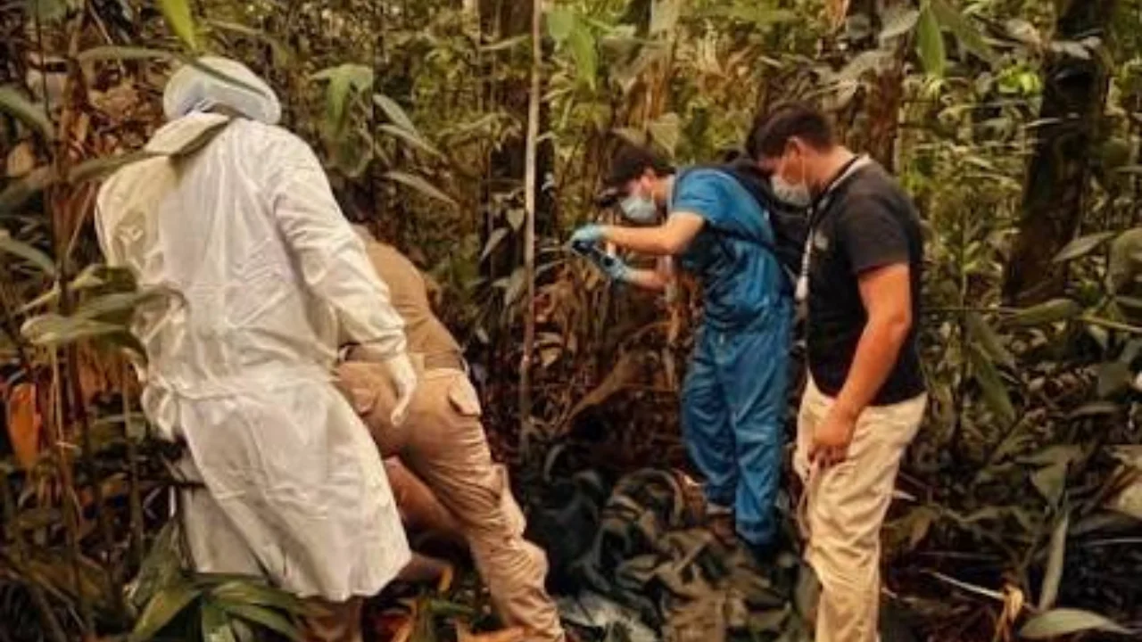 Foto en el lugar dónde fue encontrado el cuerpo sin vida de Evo Morales Mayta