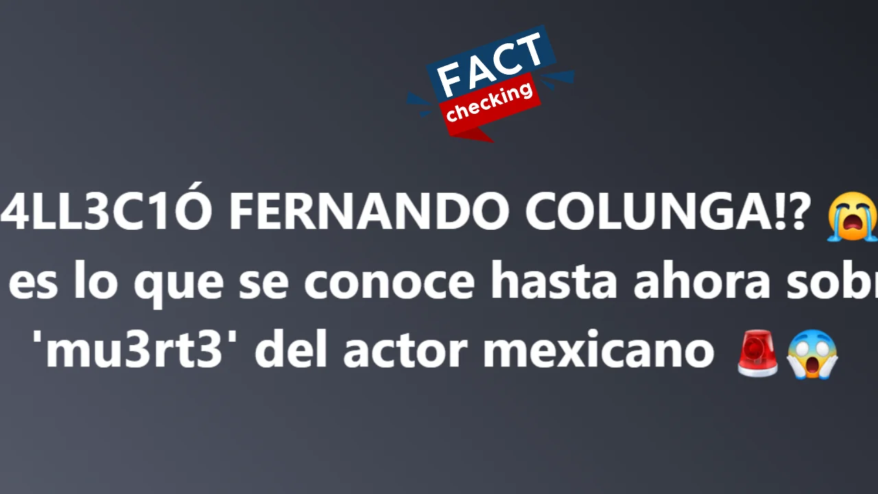 Foto del rumor falso de la muerte de Fernando Colunga