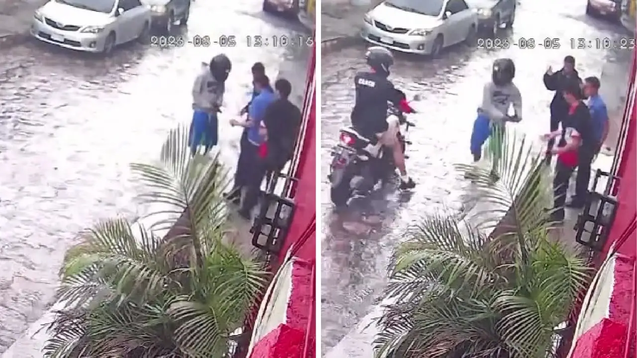 Imagen Principal de Nota: Cámaras de seguridad captan asalto contra estudiantes en barrio capitalino