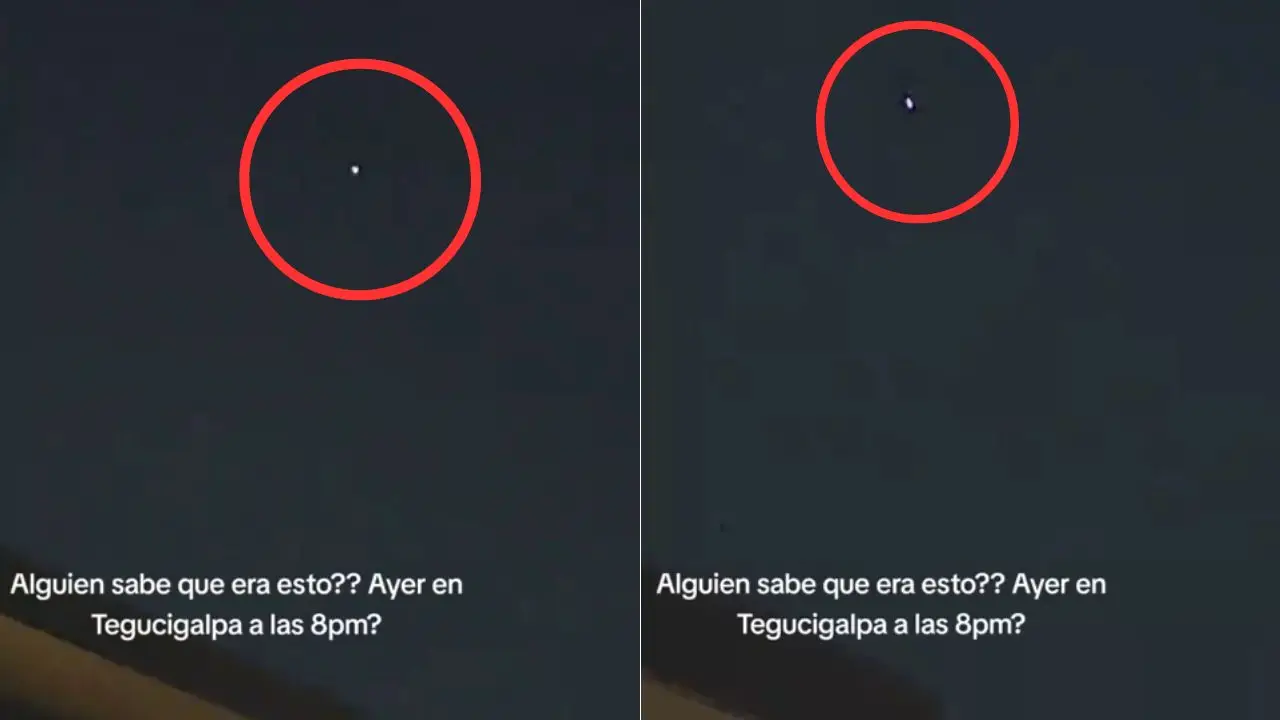 Imagen de Captan en video supuesto ovni sobrevolando los cielos de Tegucigalpa