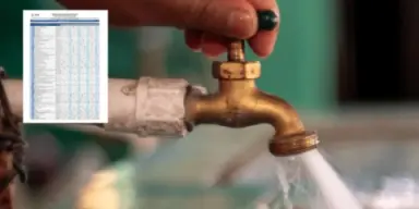 Imagen de Calendario de distribución de agua en la capital en agosto