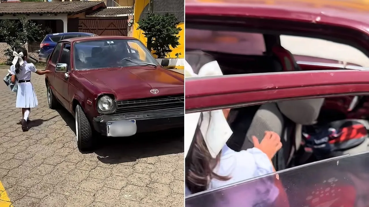 Papá hondureño compra un Toyota para llevar segura a su hija a la escuela Imagen de Papá hondureño compra un Toyota para llevar segura a su hija a la escuela