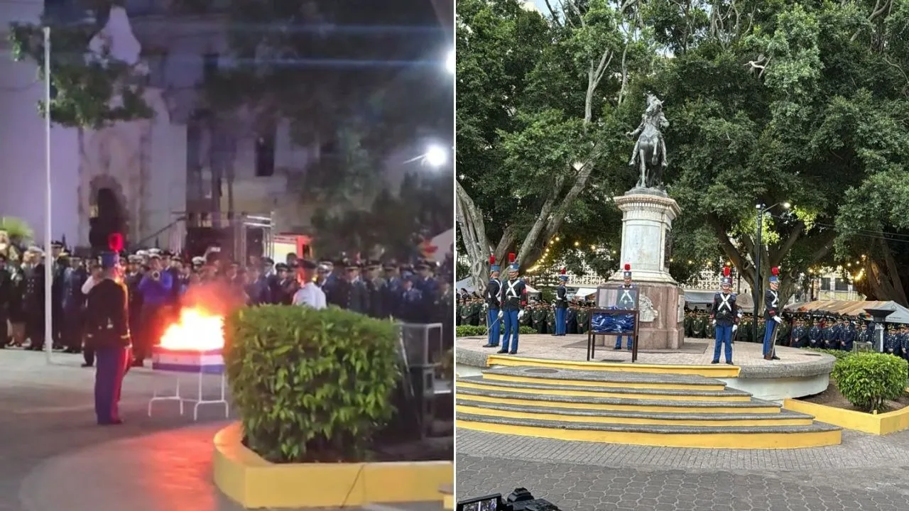 Imagen Principal de Nota: Honduras inicia fiestas patrias con incineración de la Bandera Nacional