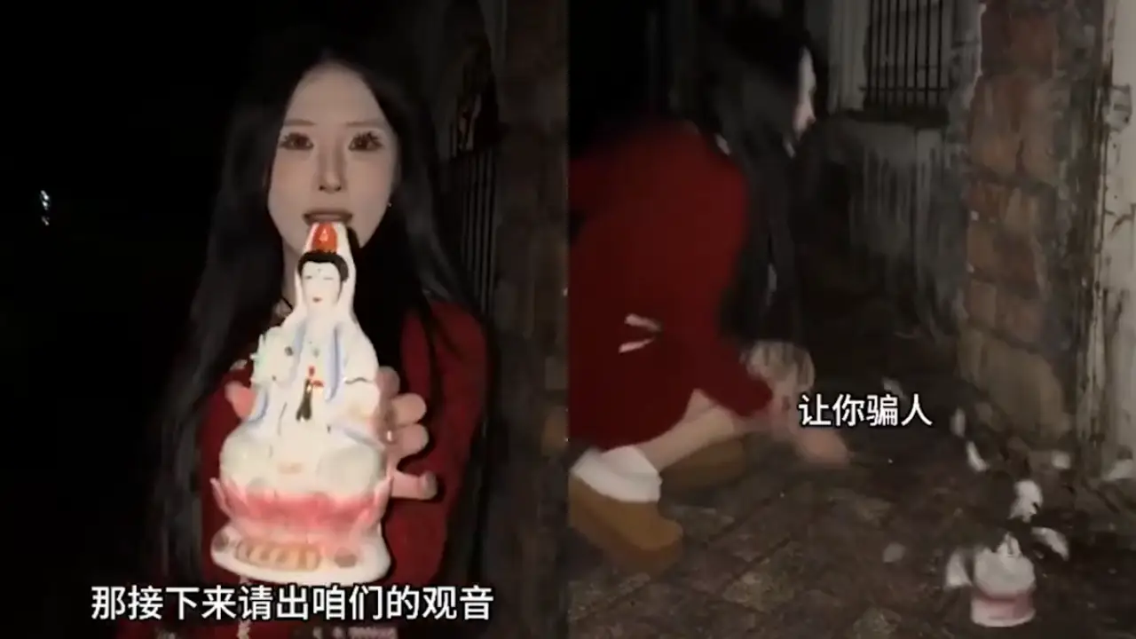 Imagen de VIDEO: Influencer muere tras destruir estatua religiosa 'maldita'