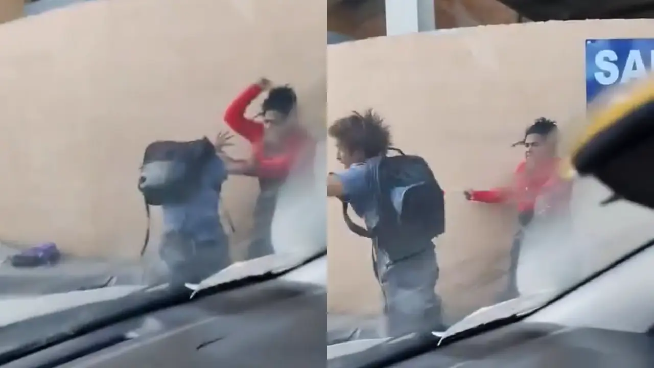 Imagen Principal de Nota: Captan a mujer 'macaneando' a joven en plena calle de Comayagua