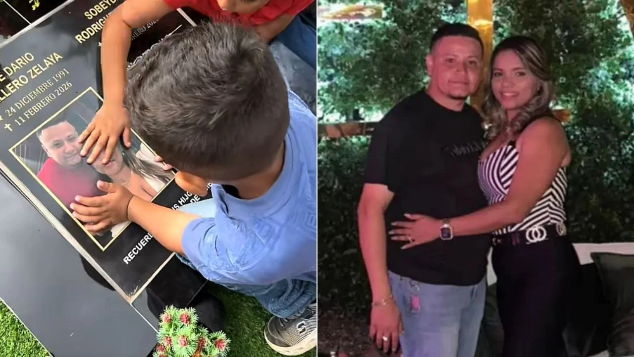 Imagen de 'Es mi mamá y papá': niño visita tumba de sus padres tras crimen en Yoro