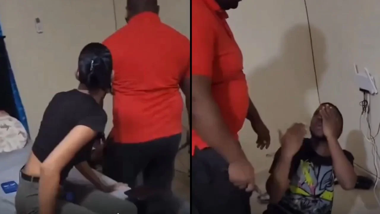 ¡Perdió el control! Descubrió a un joven con su hija en la habitación y lo bofeteó Imagen de ¡Perdió el control! Descubrió a un joven con su hija en la habitación y lo bofeteó