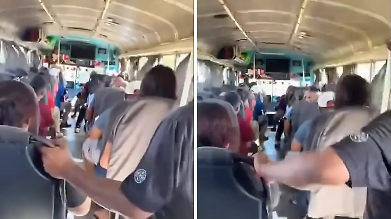 Captan momentos de terror dentro de bus por conductor que iba a toda velocidad Imagen de Captan momentos de terror dentro de bus por conductor que iba a toda velocidad