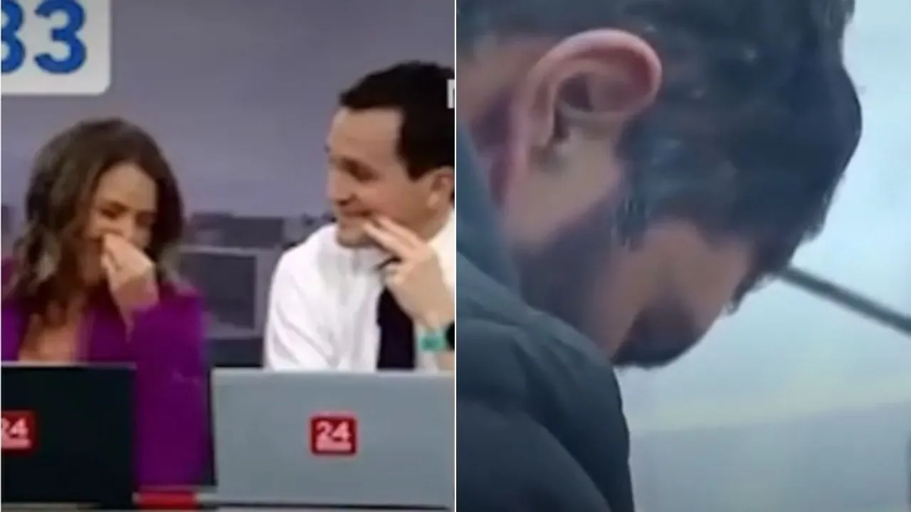 Periodistas 'se mueren de risa' de un detenido en plena transmisión en vivo Imagen de Periodistas 'se mueren de risa' de un detenido en plena transmisión en vivo