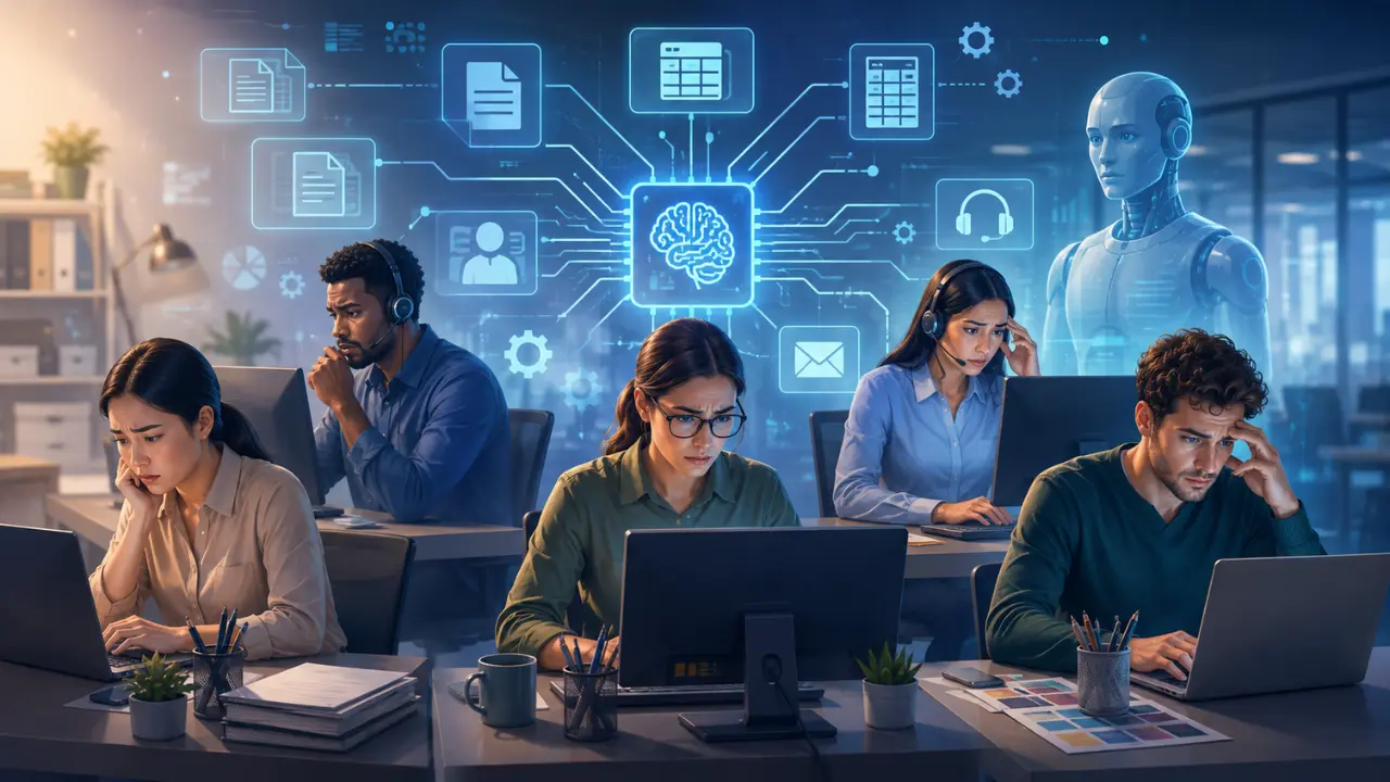 Imagen Principal de Nota: ¿Qué tipo de personas corren más riesgo de quedarse sin trabajo por la IA?