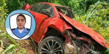 Imagen de Muere policía Delsy Hernández tras caer a un abismo en carretera de Yoro