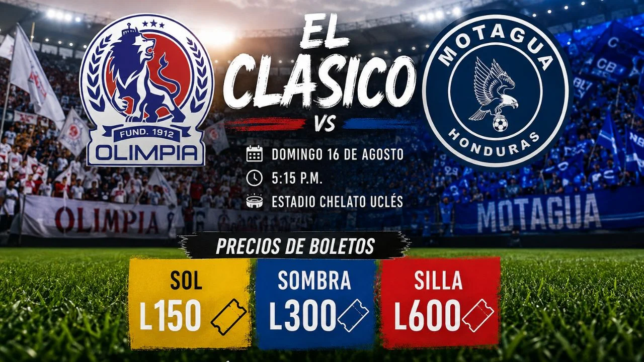 Olimpia vs Motagua: conoce los precios de boletos para el clásico capitalino Imagen de Olimpia vs Motagua: conoce los precios de boletos para el clásico capitalino