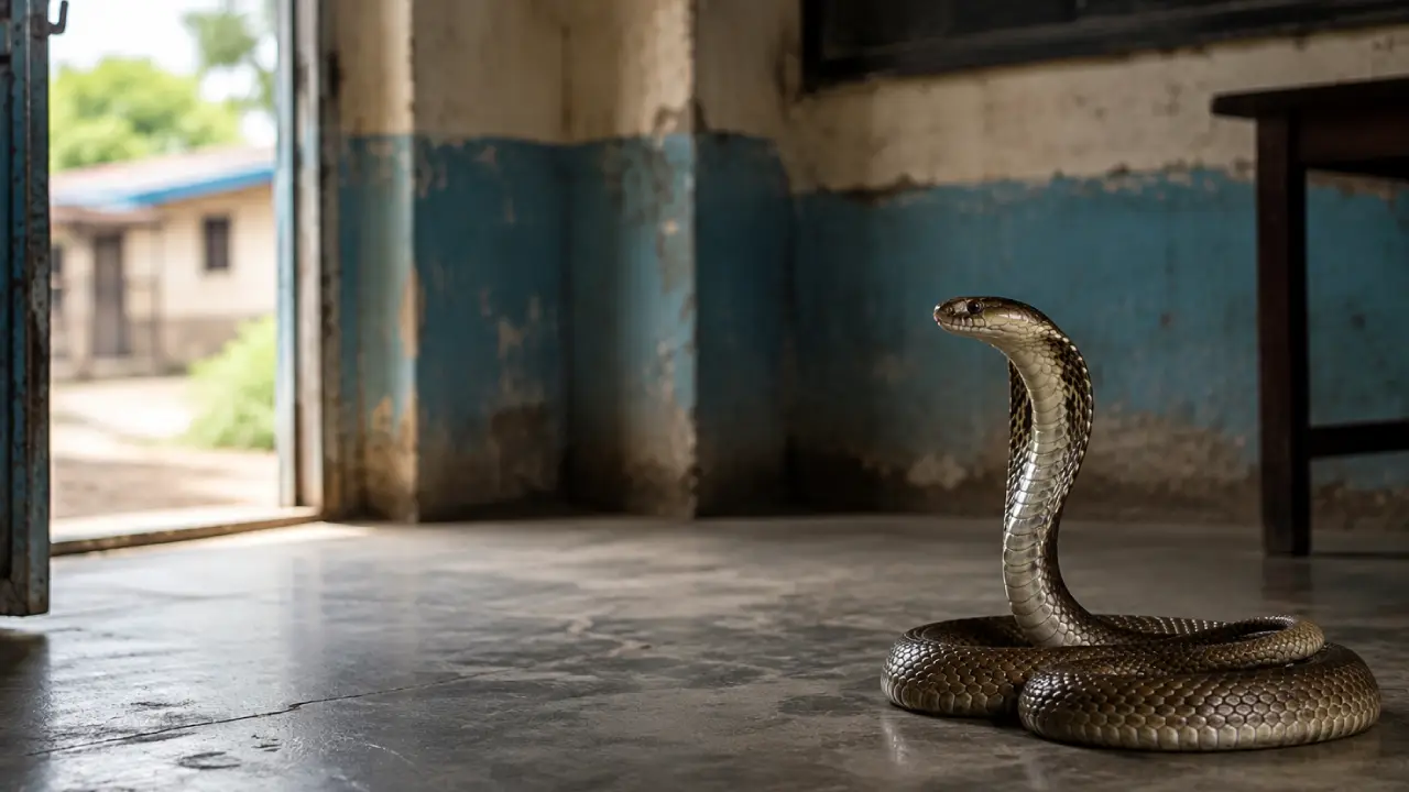Tres niñas mueren tras ser mordidas por una serpiente en escuela Imagen de Tres niñas mueren tras ser mordidas por una serpiente en escuela