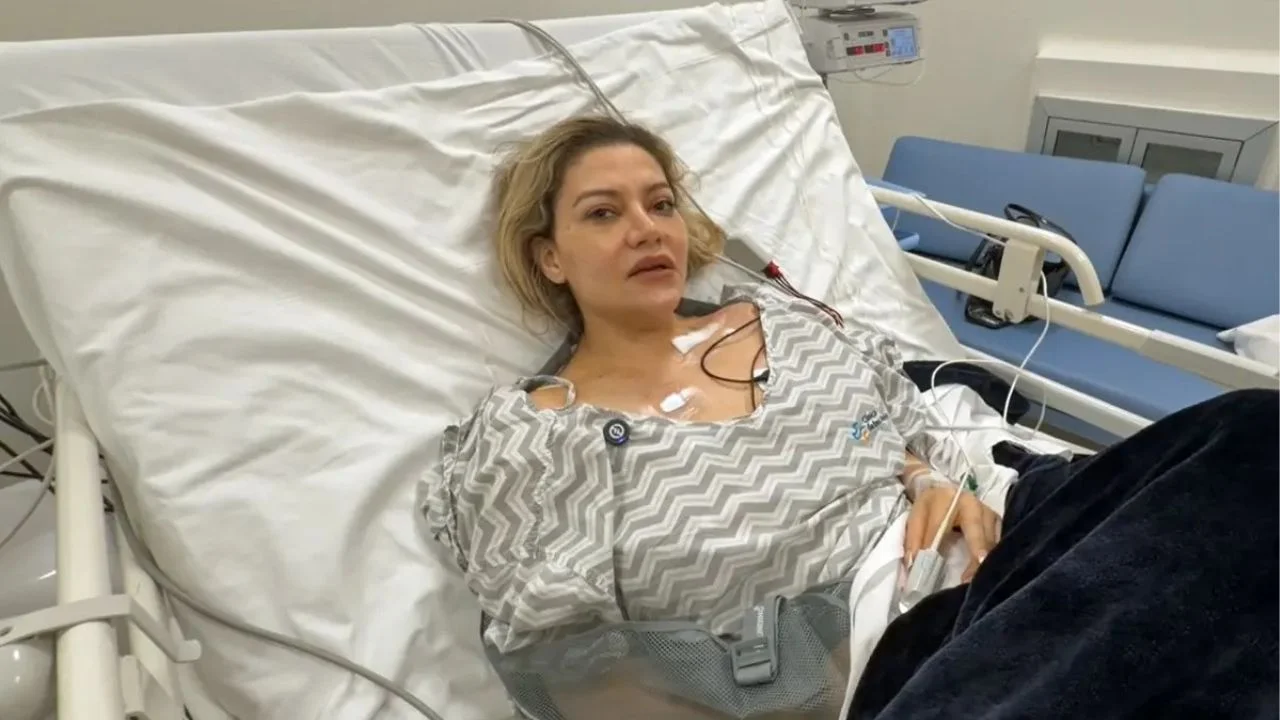 Fotografía de Nadia Beller en el hospital.