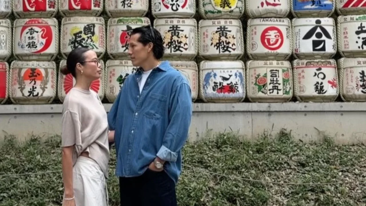 Vivi Wu junto a su esposo Renzo Yoshimoto.