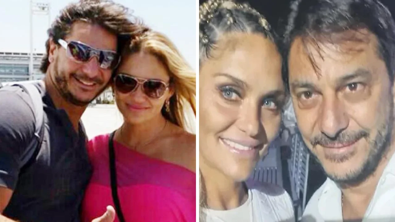 Collage de fotos de Sergio Fabián Ader y María Eugenia 'Kenita' Larraín