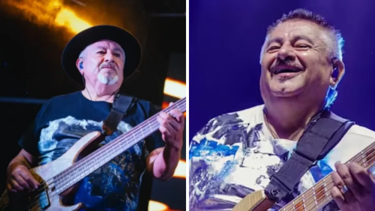 Collage de fotos de José Luis 'Pucho' Ponce, histórico bajista de Los Tekis