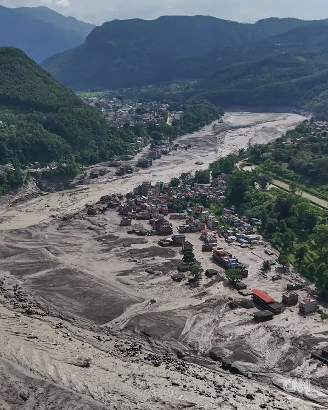 Afectaciones por riada en Nepal 