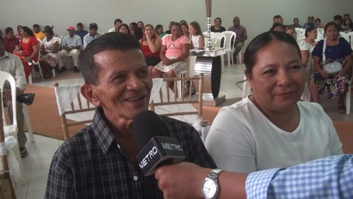 Foto del novio en las bodas de Choluteca donde dio una fuerte confesión