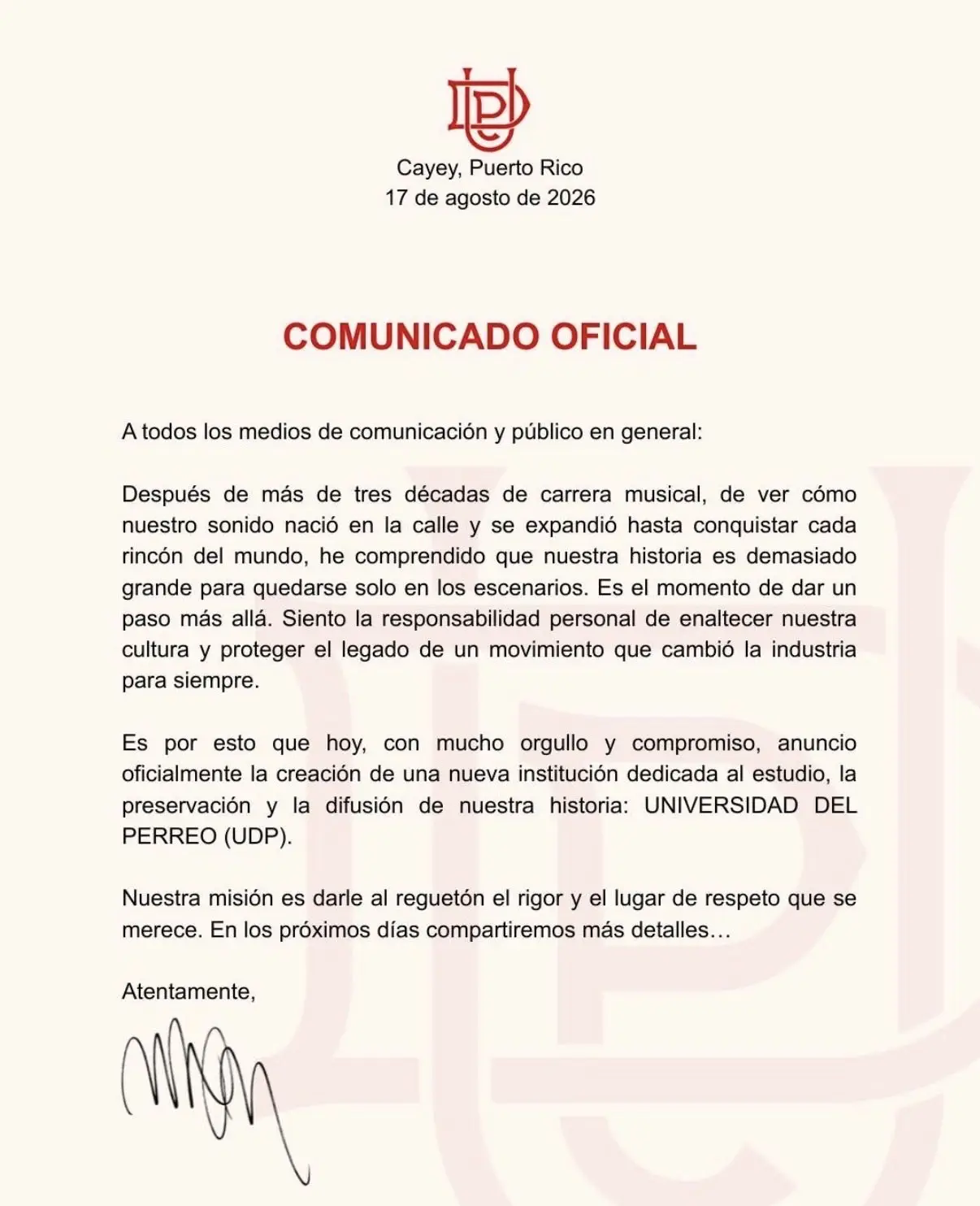 Wisin anuncia la creación de la Universidad del Perreo