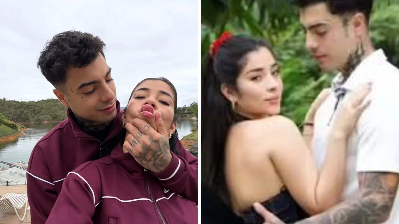 Collage de fotos de de Naim Darrechi y La Blanquita