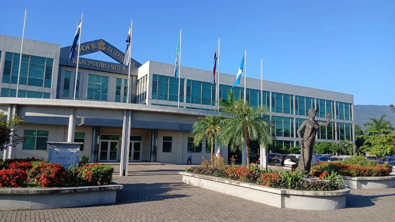 Instalaciones del Poder Judicial de San Pedro Sula.
