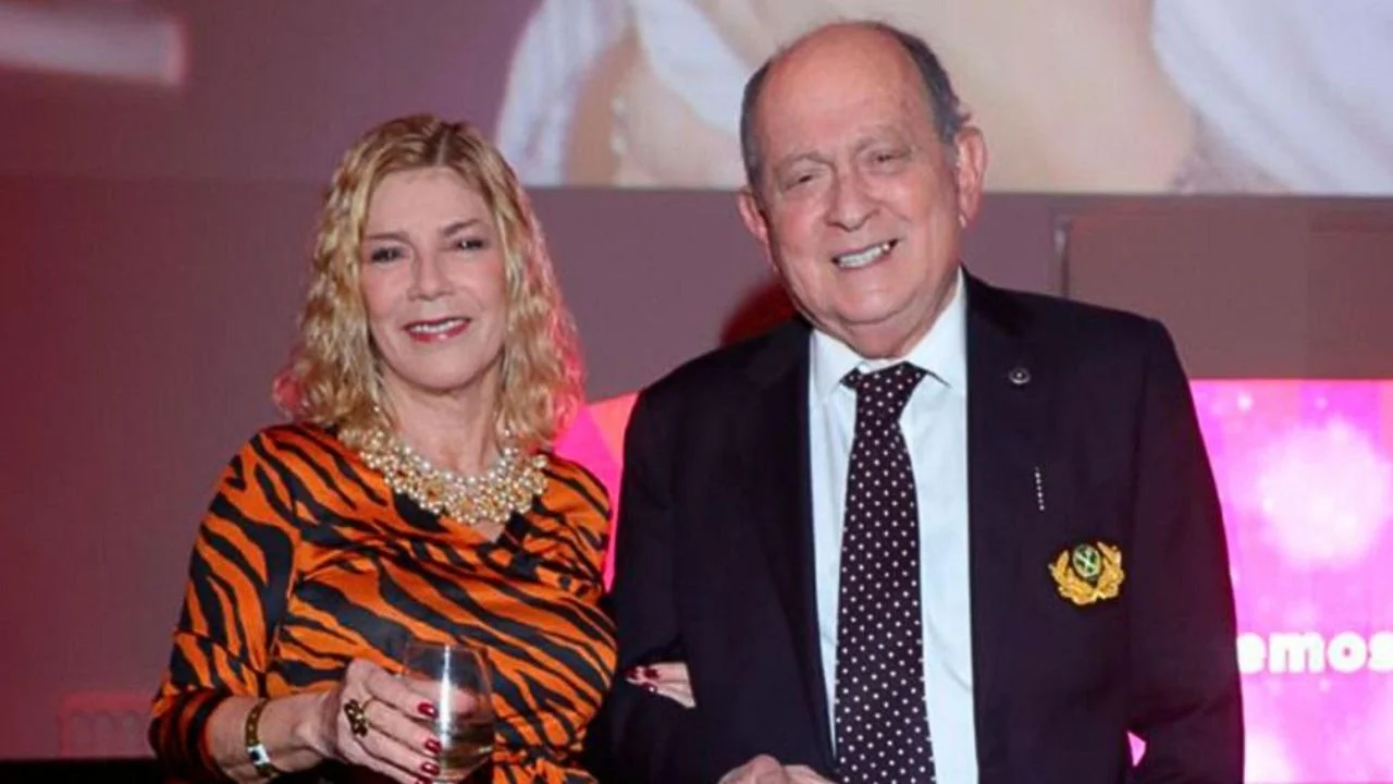 Samuel Chiche Gelblung y su mujer Cristina Seoane.