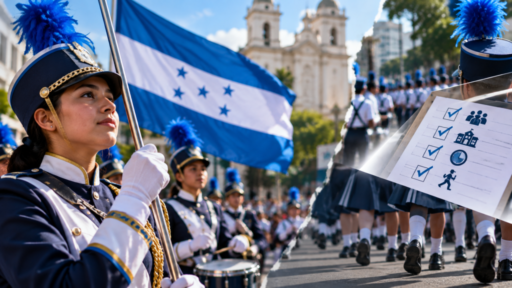 Honduras desfila