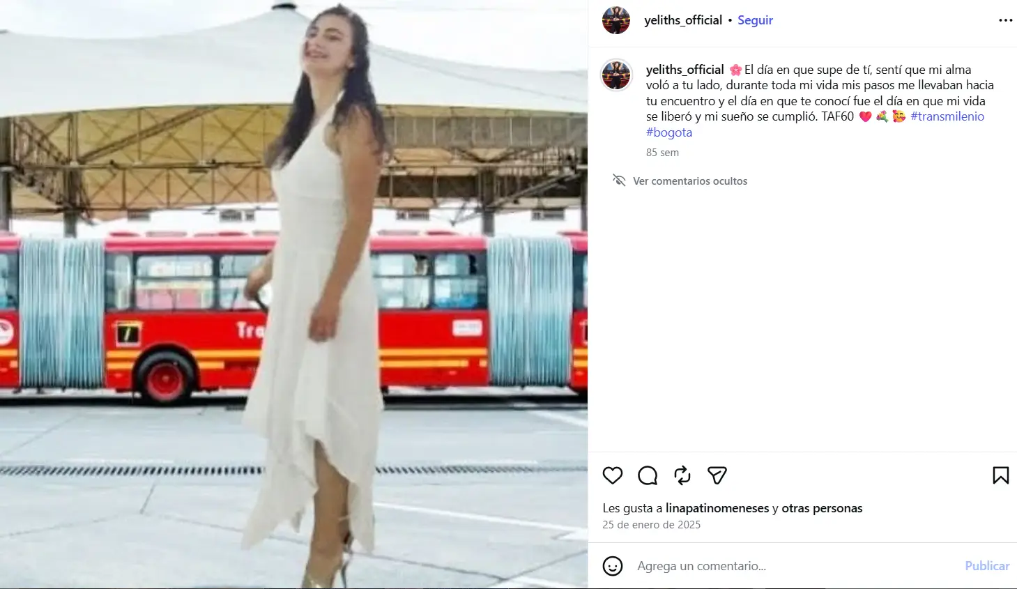 Foto de la enfermera casada con autobús en Colombia