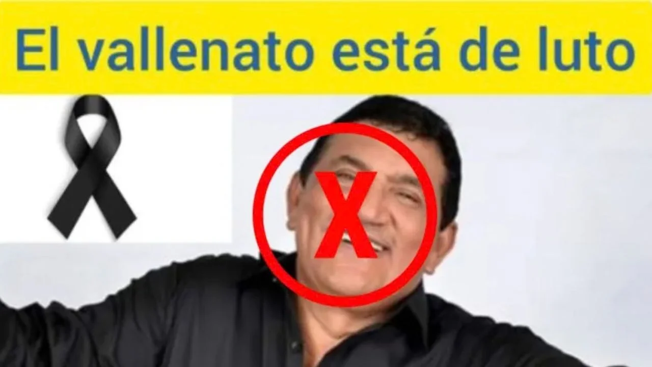 Publicación sobre la noticia falsa de la muerte de Poncho Zuleta.