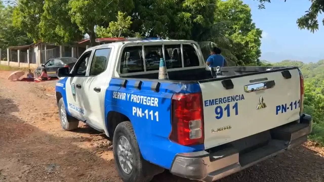 Escena del crimen del joven en La Ceiba