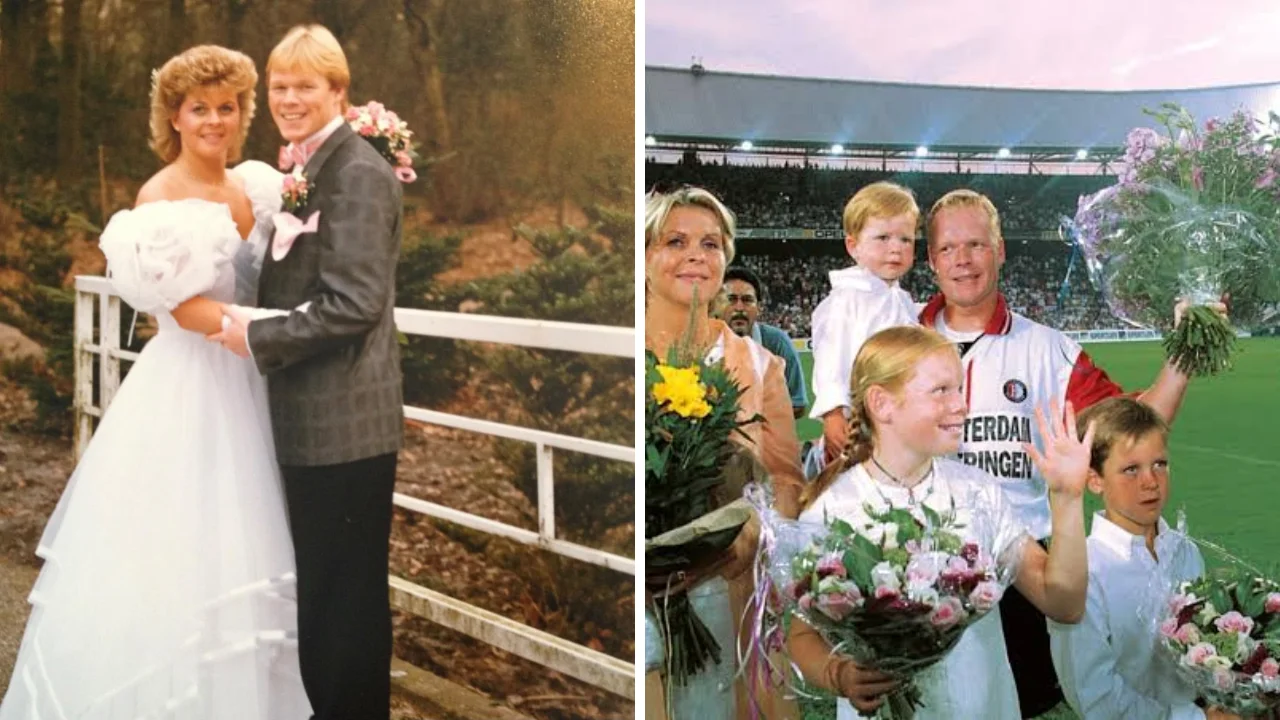 Fotos de Ronald Koeman y Bartina Koeman y sus hijos