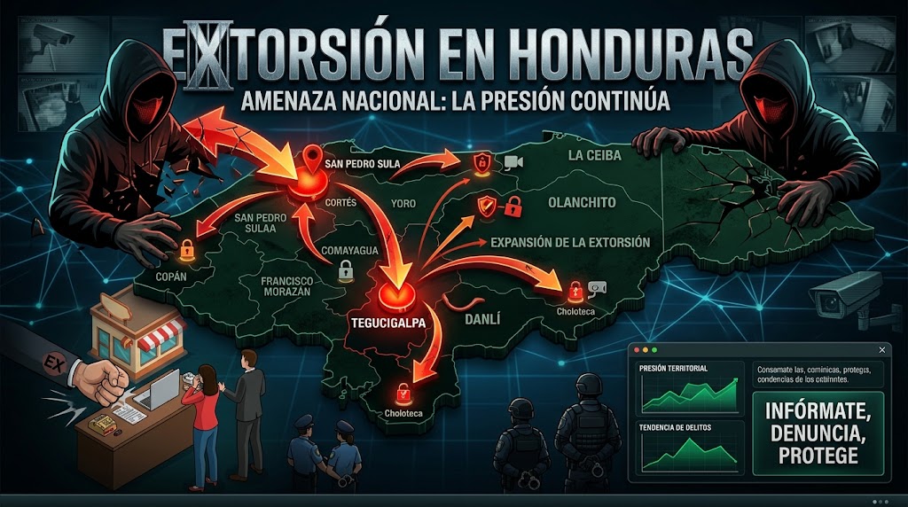 mapa criminal de la extorsión