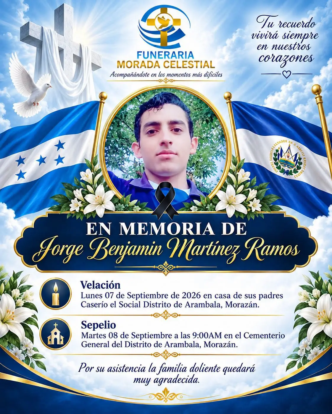 Foto del joven hallado encostalado en una alcantarilla de Marcala