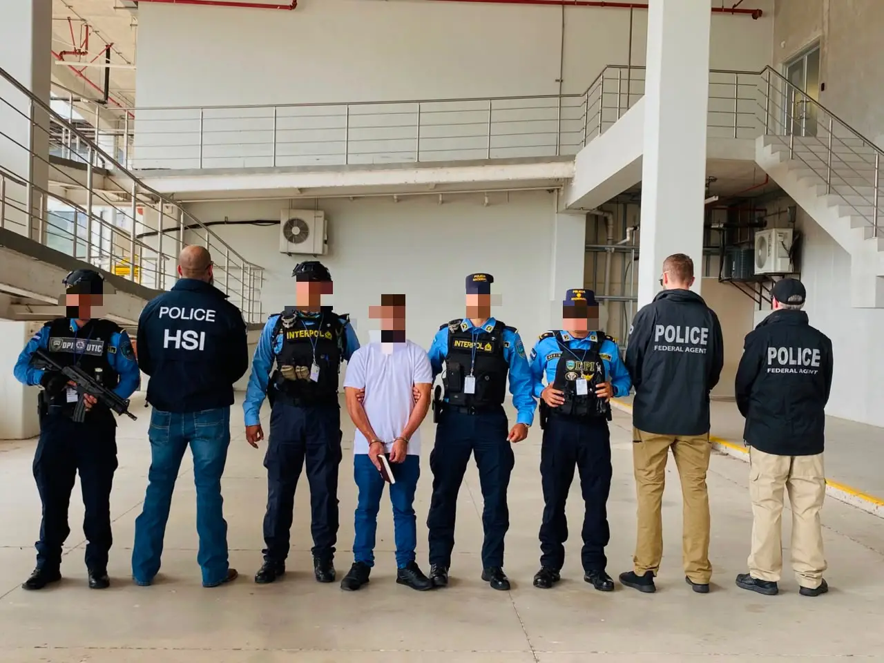 Fotos del hondureño que fue extraditado a Estados Unidos