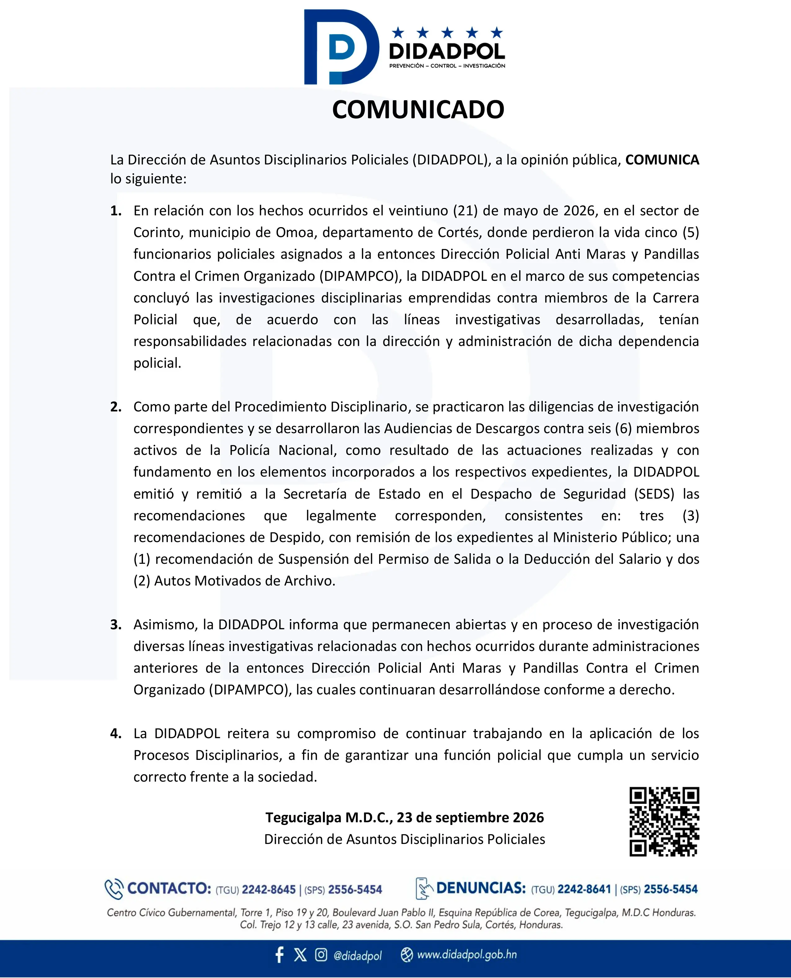 comunicado