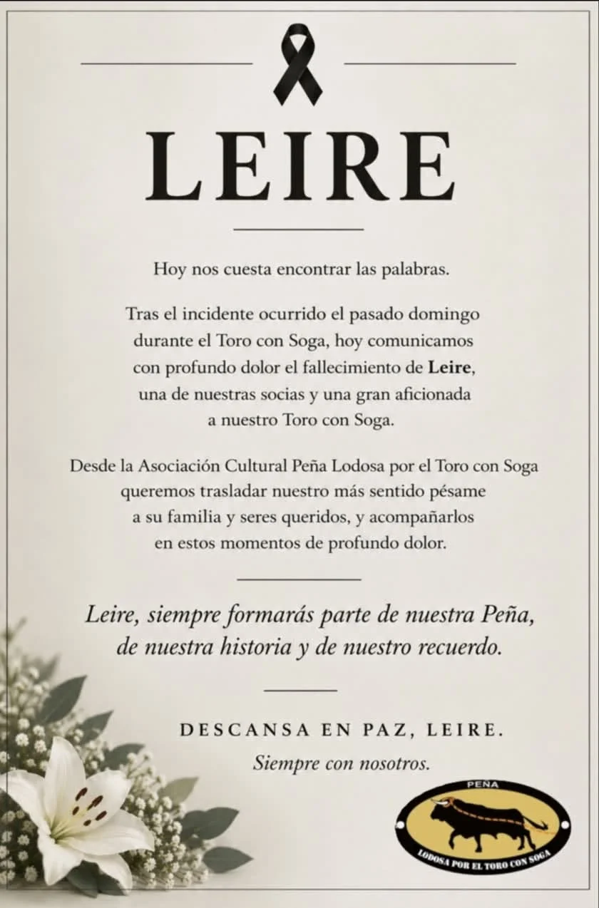 Leire, Lodosa esquela