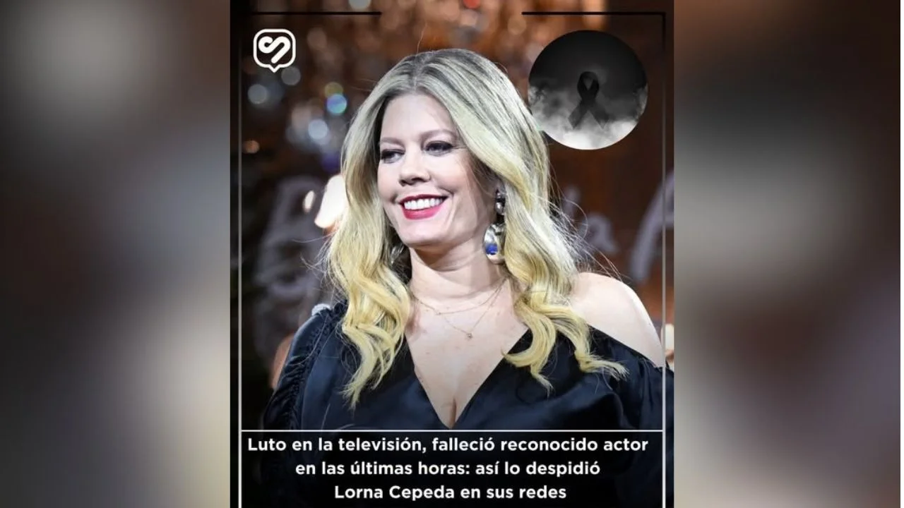 Publicación sobre la reacción de Lorna Cepeda a la muerte de César Hurtado.