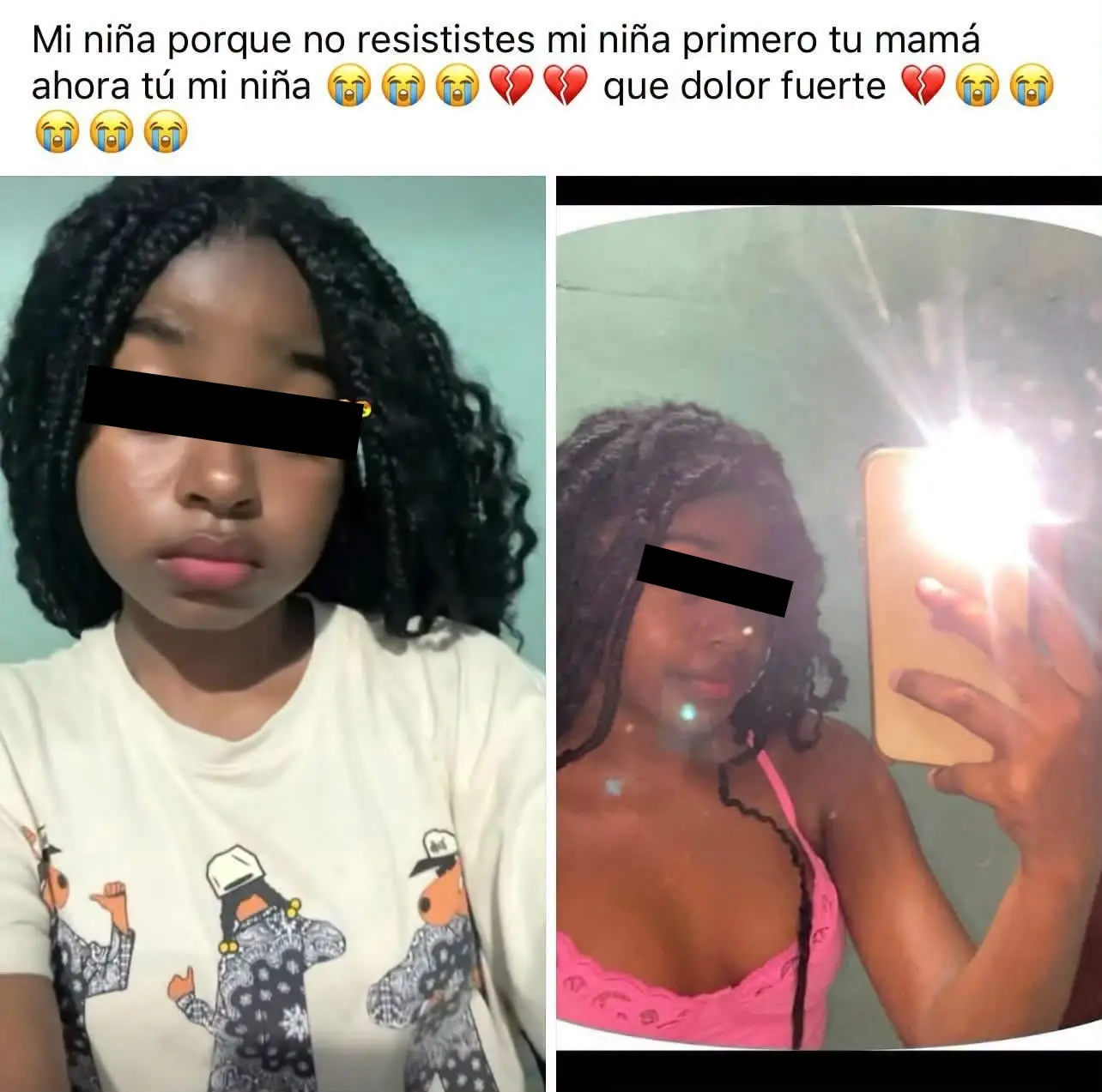 mensaje de la familiar de la menor asesinada junto a su padre en Puerto Cortés