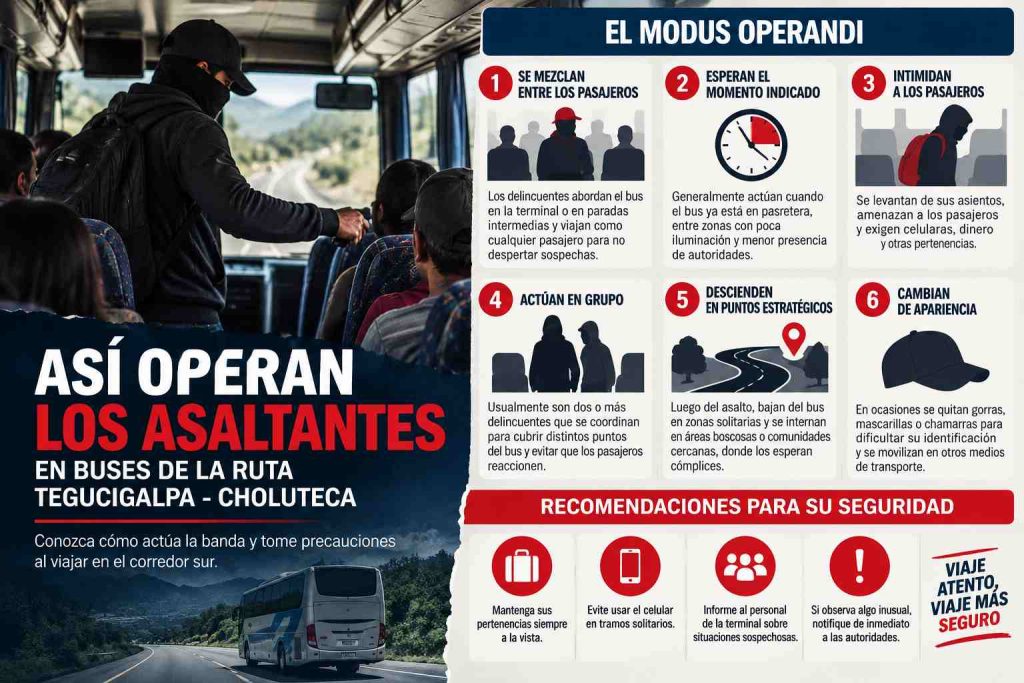 modus operandi del asalto