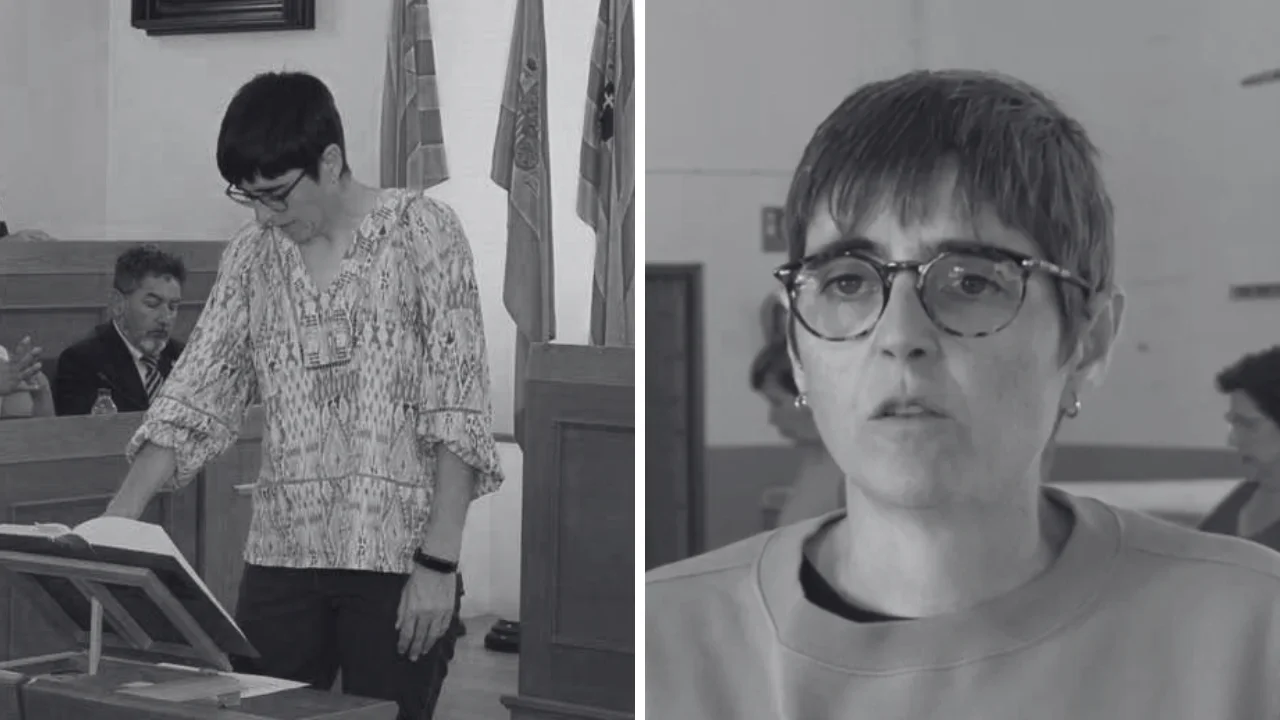 Collage de fotos de La alcaldesa de Fuentes de Jiloca, Rosana Perruca Remartínez,