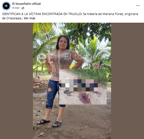 Ella sería la mujer cuyo cuerpo fue hallado carbonizado en Trujillo, Colón