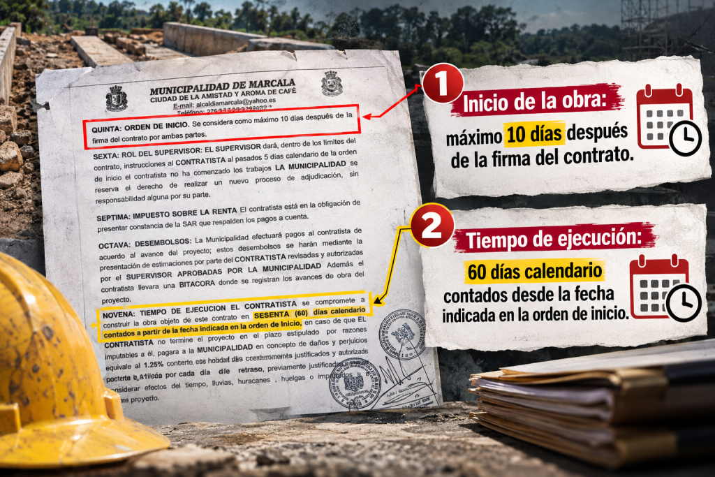 Inicio de obras