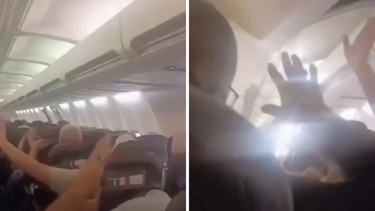 ¡Pánico en el aire! El techo de un avión cayó en pleno vuelo Imagen de ¡Pánico en el aire! El techo de un avión cayó en pleno vuelo