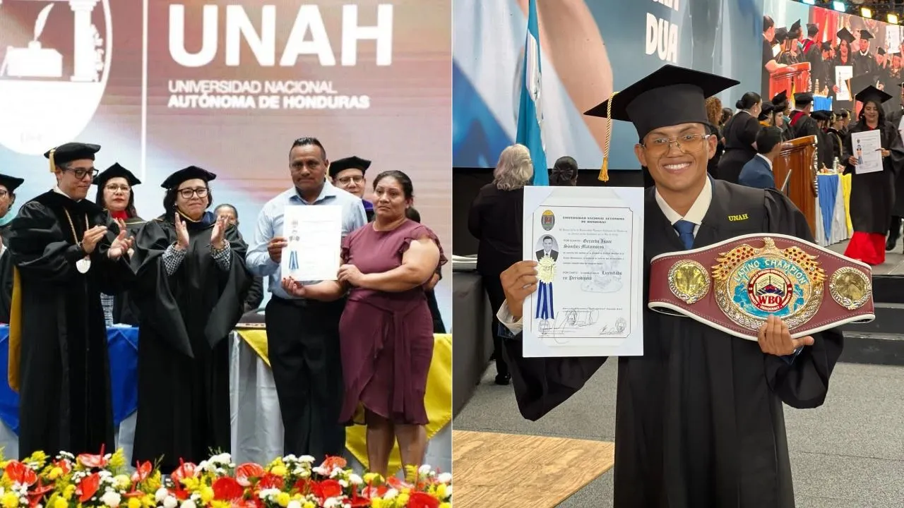 UNAH celebra a 'Chocolate' Sánchez y honra el sueño de Cristhian Mendoza Imagen de UNAH celebra a 'Chocolate' Sánchez y honra el sueño de Cristhian Mendoza